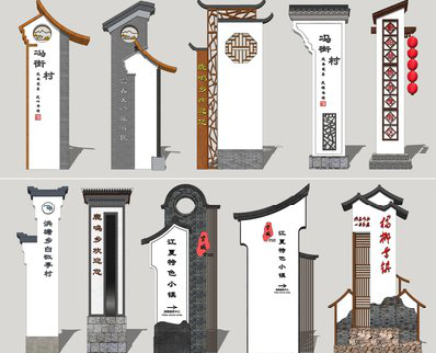  明溪美丽乡村标识标牌有哪些分类？