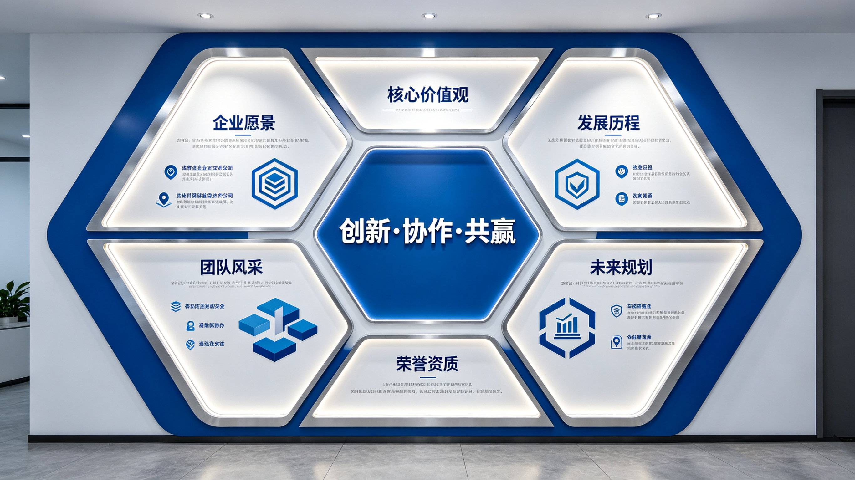  明溪企业文化墙六边形避坑指南（新手常犯5个错误）
